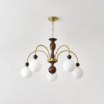 Archway Walnut Color Chandelier - Image 19