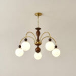 Archway Walnut Color Chandelier - Image 20
