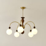 Archway Walnut Color Chandelier - Image 11