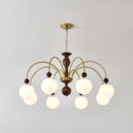 Archway Walnut Color Chandelier - Image 2