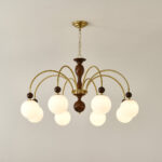 Archway Walnut Color Chandelier - Image 13