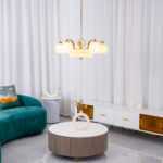 Art Deco Vintage Chandelier - Image 7