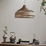 Artisanal Rattan Dome Pendant Lamp - Image 5