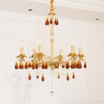 Aureate Amber Crystal Chandelier - Image 6