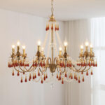 Aureate Amber Crystal Chandelier - Image 16