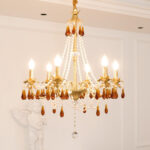 Aureate Amber Crystal Chandelier - Image 3