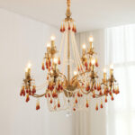 Aureate Amber Crystal Chandelier - Image 17