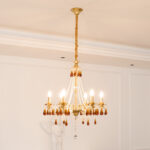 Aureate Amber Crystal Chandelier - Image 7