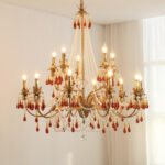 Aureate Amber Crystal Chandelier - Image 19