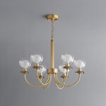 Aureate Radiance Glass Chandelier - Image 18