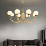 Aurelian Alabaster Globe Chandelier - Image 10
