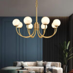 Aurelian Alabaster Globe Chandelier - Image 5