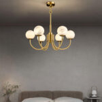 Aurelian Alabaster Globe Chandelier - Image 4