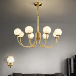 Aurelian Alabaster Globe Chandelier - Image 3