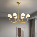 Aurelian Alabaster Globe Chandelier - Image 6