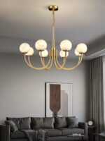 Aurelian Alabaster Globe Chandelier - Image 9