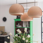 Aurora Whorl Wood Pendant Lamp - Image 4