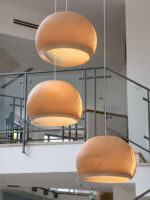 Aurora Whorl Wood Pendant Lamp - Image 7