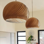 Aurora Whorl Wood Pendant Lamp - Image 13