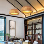 Bamboo Braided Pendant Lamp - Image 4