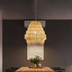 Bamboo Spiral Pendant Lamp - Image 5