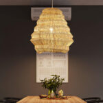 Bamboo Spiral Pendant Lamp - Image 4