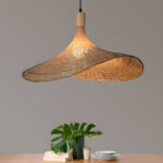 Rattan Weave Hat Pendant Light - Image 16