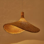 Rattan Weave Hat Pendant Light - Image 17