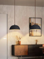 Black Arch Ceramic Pendant Lamp - Image 7