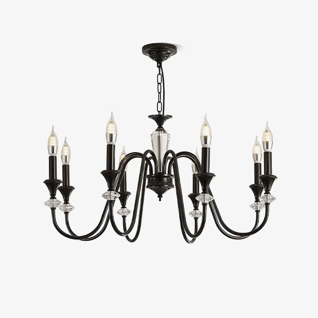 Black_Candle_Chandelier__1.jpg Noir Candelabra Chandelier - Image 1