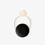 Black Circular Rings Wall Lamp - Image 15