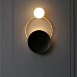Black Circular Rings Wall Lamp - Image 19