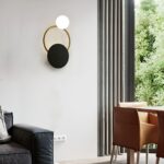 Black Circular Rings Wall Lamp - Image 17