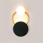 Black Circular Rings Wall Lamp - Image 4