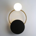 Black Circular Rings Wall Lamp - Image 5