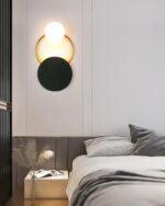 Black Circular Rings Wall Lamp - Image 6