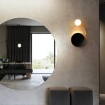 Black Circular Rings Wall Lamp - Image 12