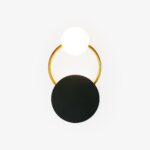 Black Circular Rings Wall Lamp - Image 11