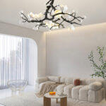Black Copper Tree Chandelier - Image 3