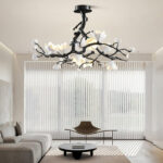Black Copper Tree Chandelier - Image 17