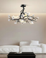 Black Copper Tree Chandelier - Image 7