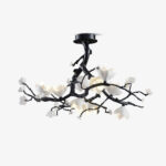 Black Copper Tree Chandelier