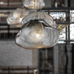 Blown Glass Mesh Pendant Light - Image 10