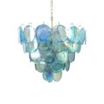 Blue Murano Disc Chandelier - Image 14