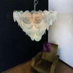 Blue Murano Disc Chandelier - Image 9