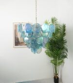 Blue Murano Disc Chandelier - Image 19
