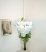 Blue Murano Disc Chandelier - Image 11