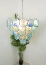 Blue Murano Disc Chandelier - Image 7