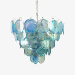 Blue Murano Disc Chandelier - Image 15