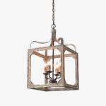 Boho Rustic Cube Chandelier - Image 5